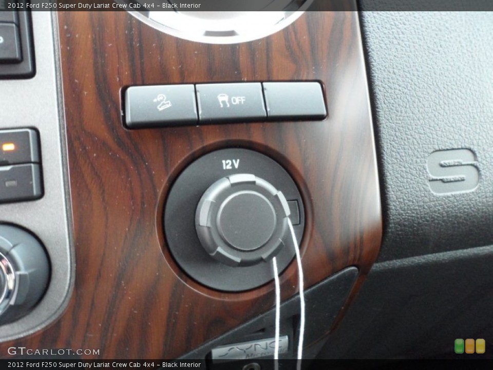 Black Interior Controls for the 2012 Ford F250 Super Duty Lariat Crew Cab 4x4 #59850193