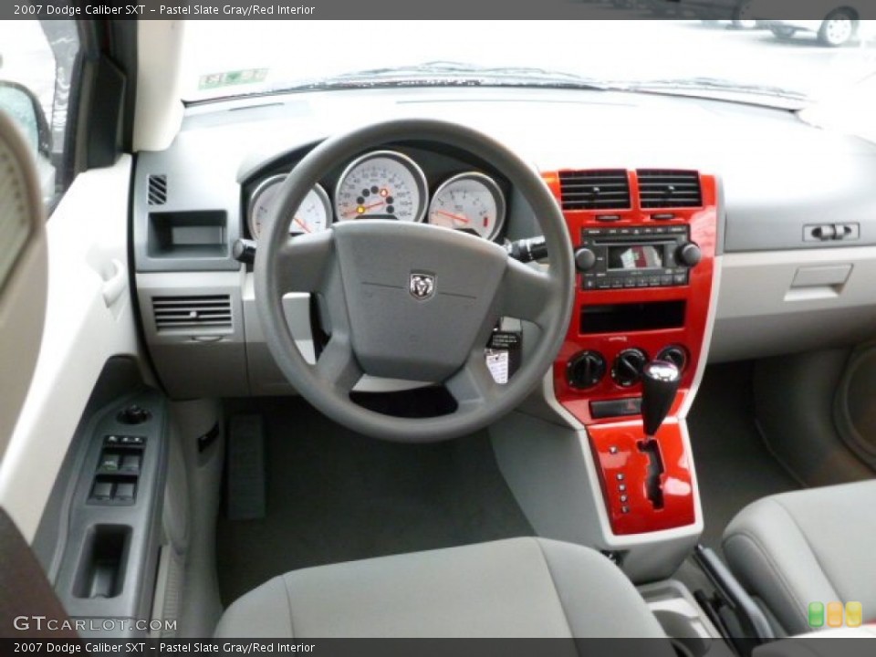 Pastel Slate Gray/Red Interior Dashboard for the 2007 Dodge Caliber SXT #59850280