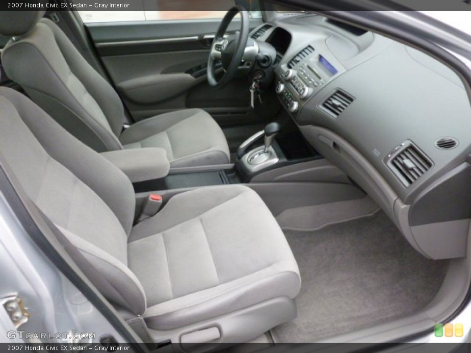 Gray Interior Front Seat for the 2007 Honda Civic EX Sedan #59850322