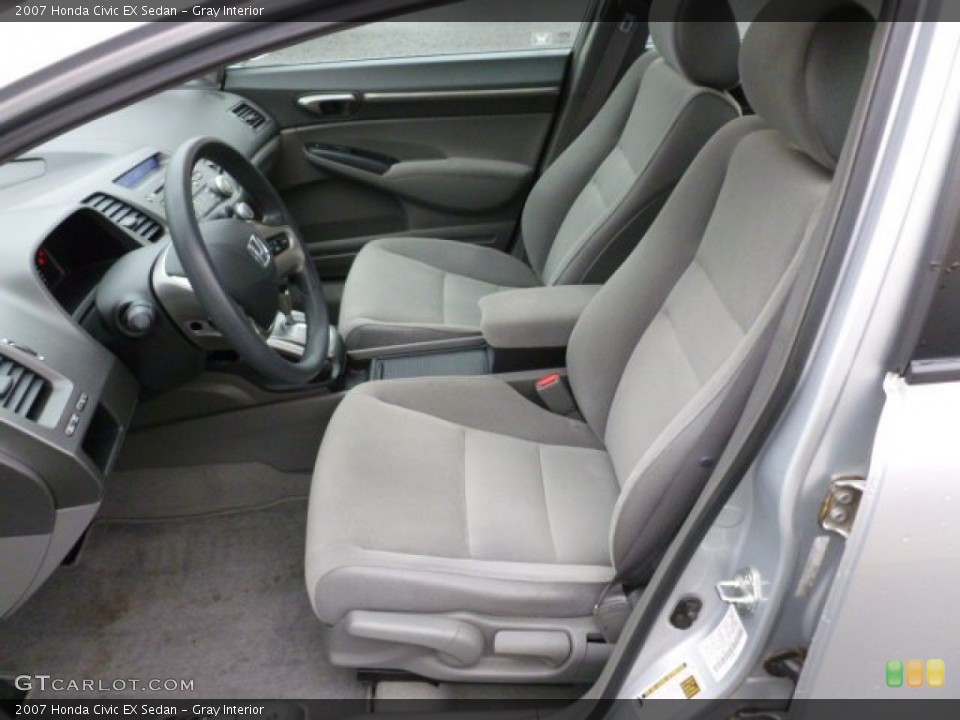 Gray Interior Front Seat for the 2007 Honda Civic EX Sedan #59850334