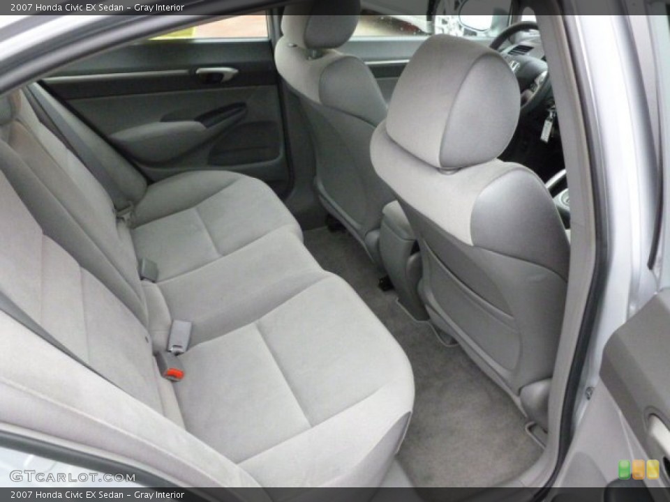 Gray Interior Rear Seat for the 2007 Honda Civic EX Sedan #59850340