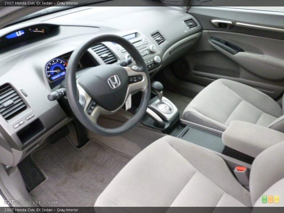 Gray Interior Photo for the 2007 Honda Civic EX Sedan #59850397