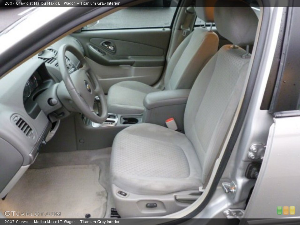 Titanium Gray Interior Front Seat for the 2007 Chevrolet Malibu Maxx LT Wagon #59850457