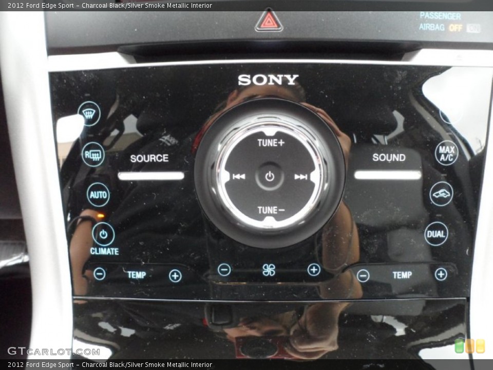 Charcoal Black/Silver Smoke Metallic Interior Controls for the 2012 Ford Edge Sport #59850634