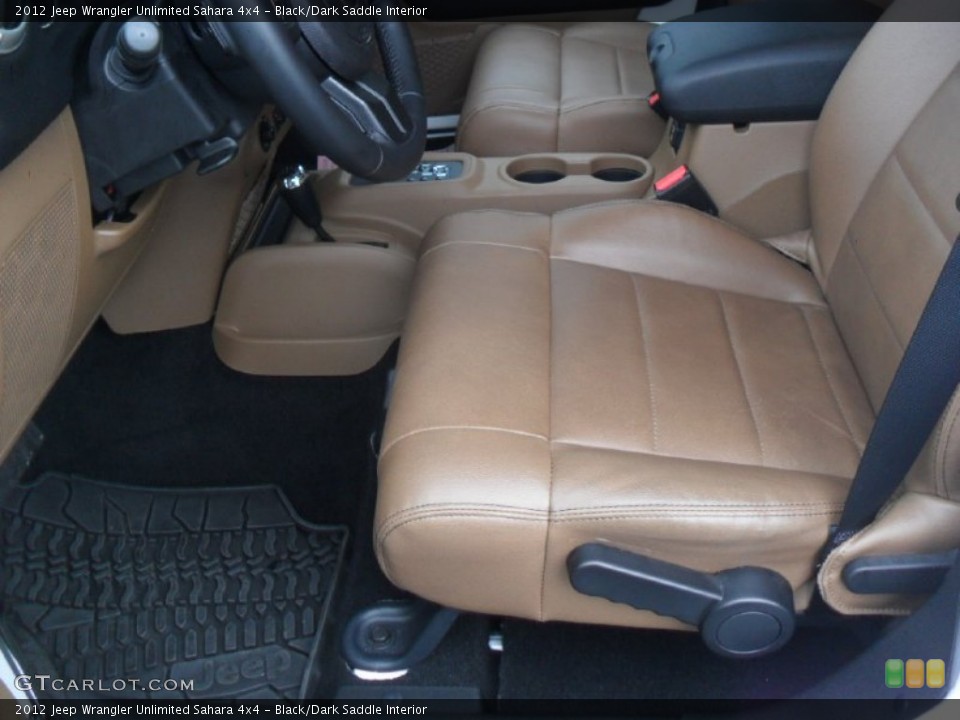 Black/Dark Saddle Interior Photo for the 2012 Jeep Wrangler Unlimited Sahara 4x4 #59850716