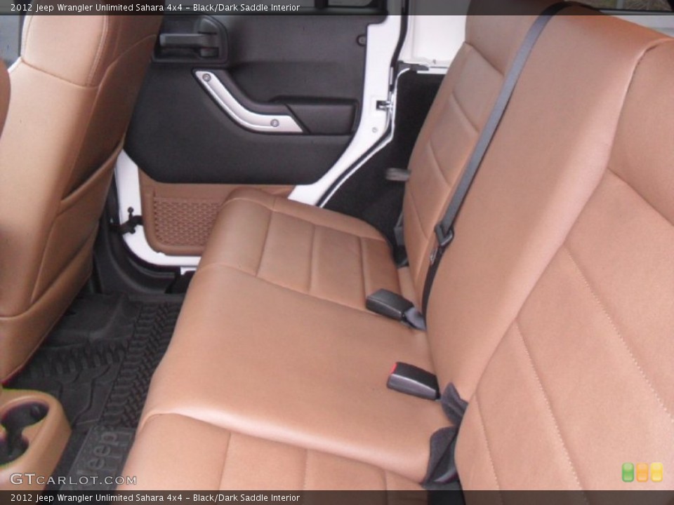 Black/Dark Saddle Interior Rear Seat for the 2012 Jeep Wrangler Unlimited Sahara 4x4 #59850761