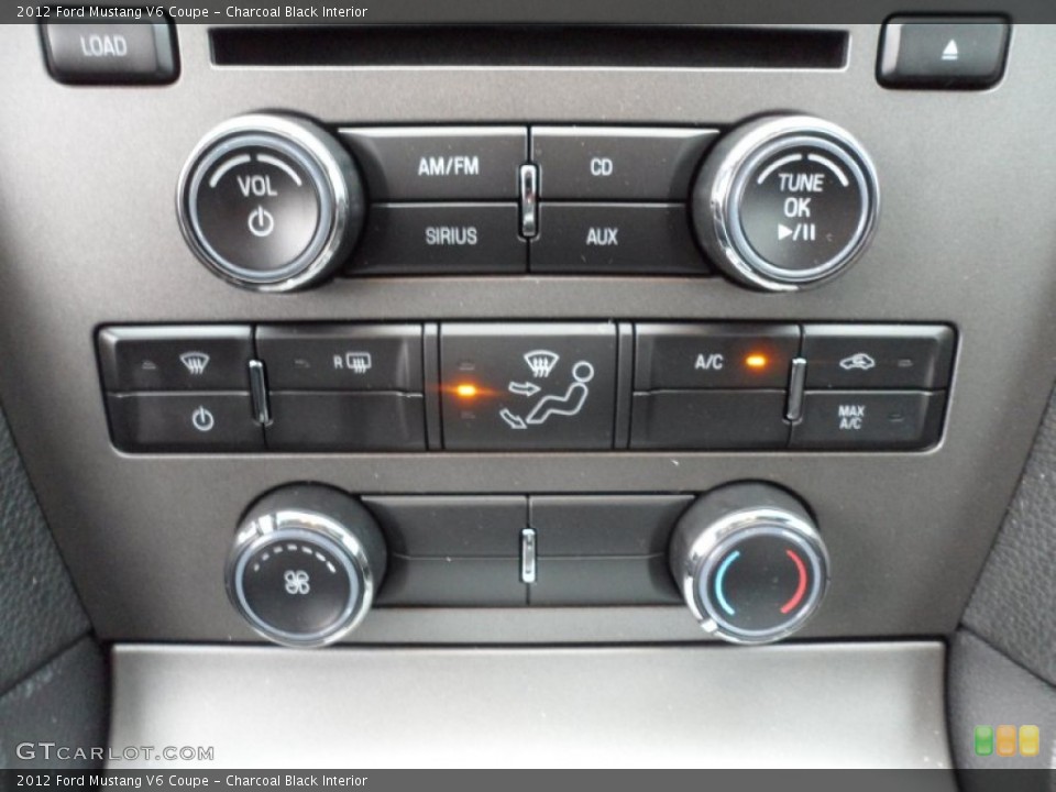 Charcoal Black Interior Controls for the 2012 Ford Mustang V6 Coupe #59850832