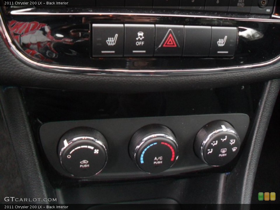 Black Interior Controls for the 2011 Chrysler 200 LX #59851054