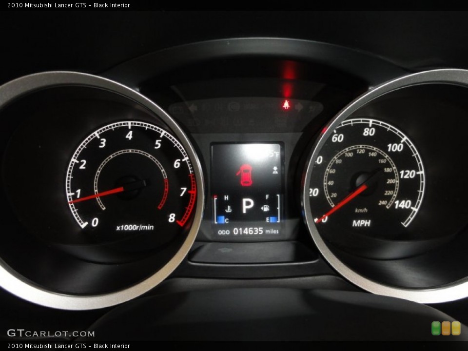 Black Interior Gauges for the 2010 Mitsubishi Lancer GTS #59851570