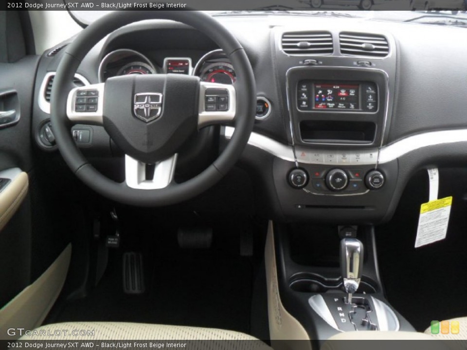 Black/Light Frost Beige Interior Dashboard for the 2012 Dodge Journey SXT AWD #59851675