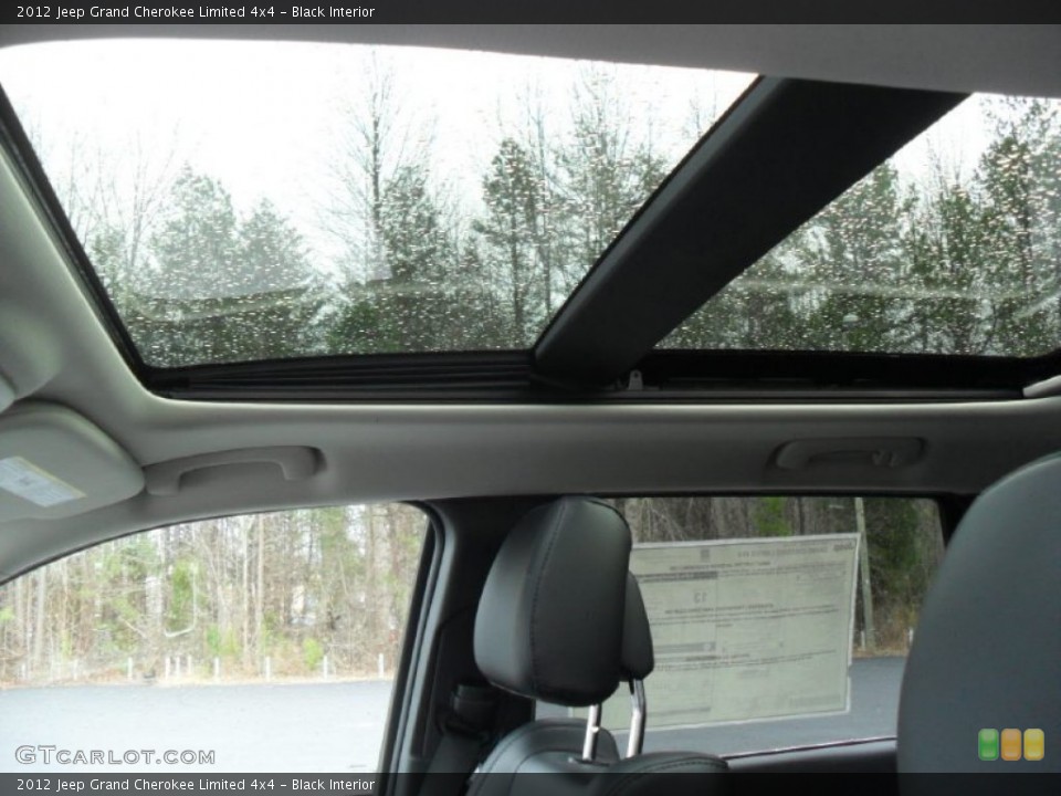 Black Interior Sunroof for the 2012 Jeep Grand Cherokee Limited 4x4 #59851962