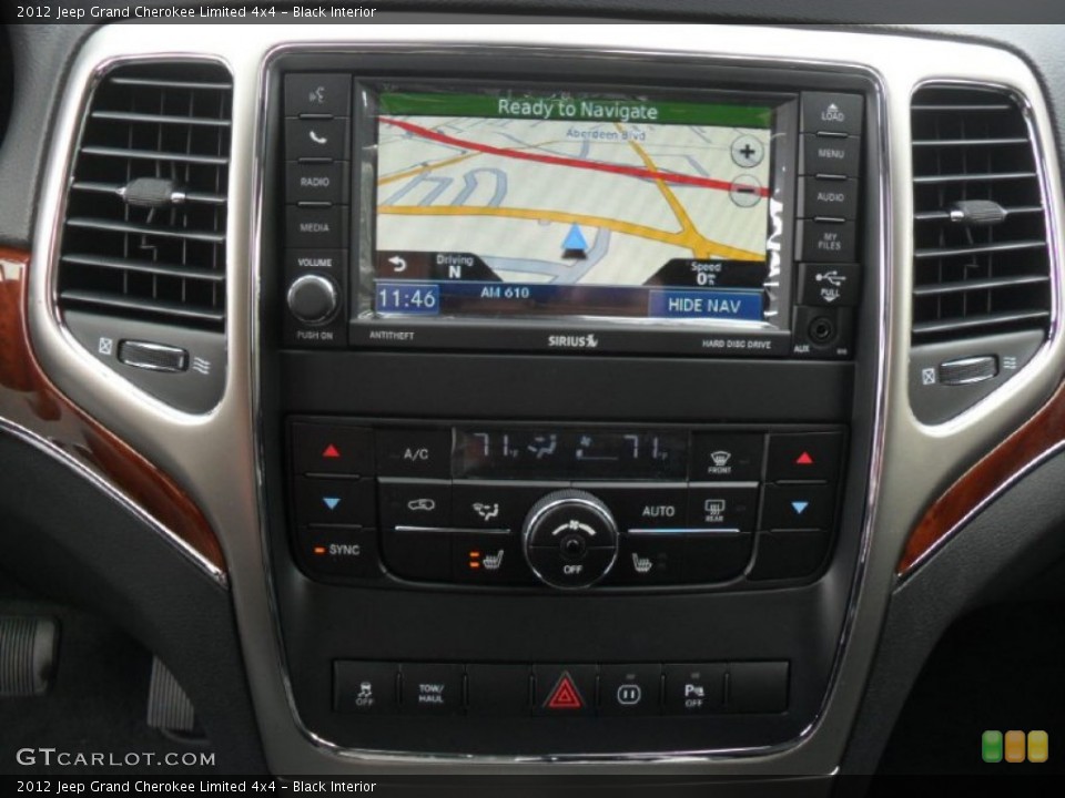 Black Interior Navigation for the 2012 Jeep Grand Cherokee Limited 4x4 #59851981