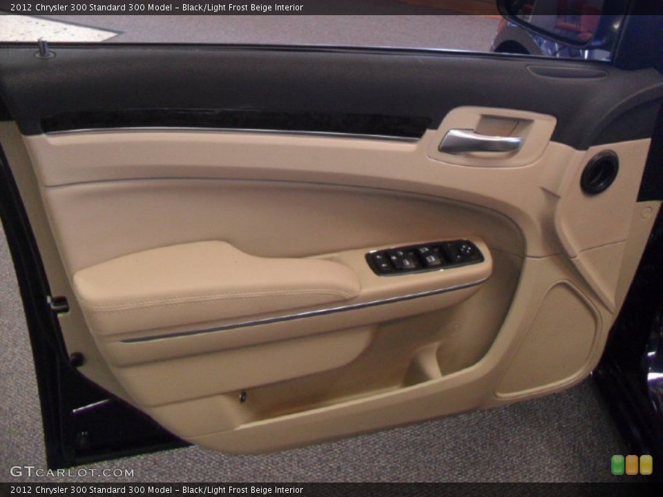 Black/Light Frost Beige Interior Door Panel for the 2012 Chrysler 300  #59852578
