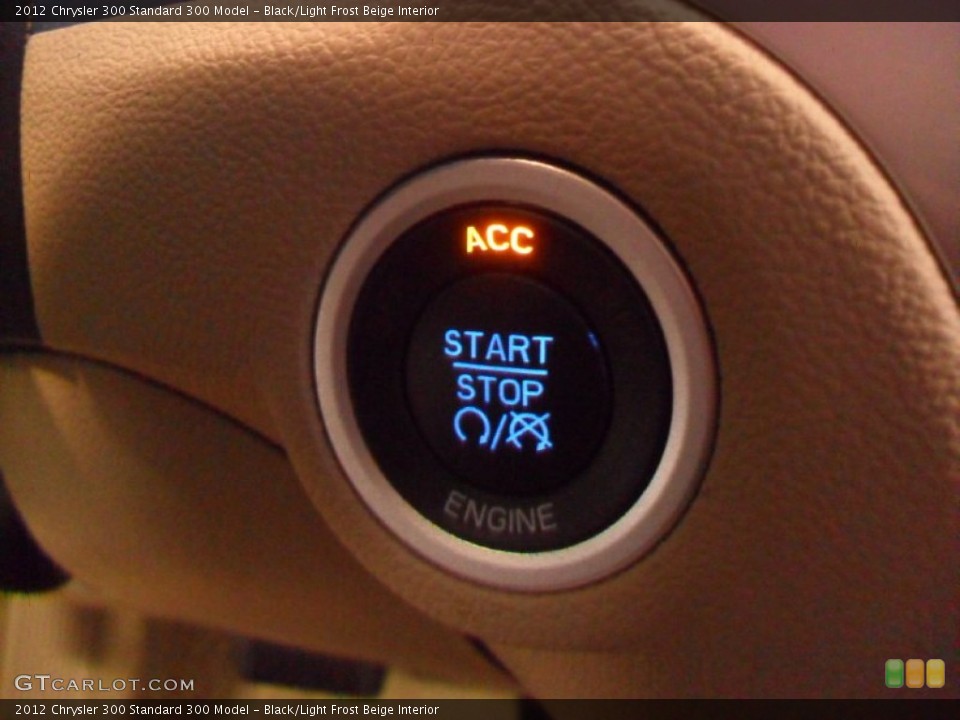 Black/Light Frost Beige Interior Controls for the 2012 Chrysler 300  #59852704