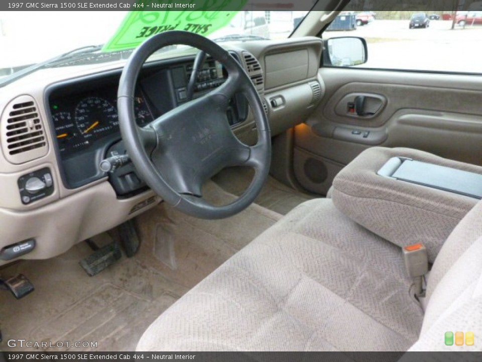 Neutral Interior Prime Interior for the 1997 GMC Sierra 1500 SLE Extended Cab 4x4 #59853091