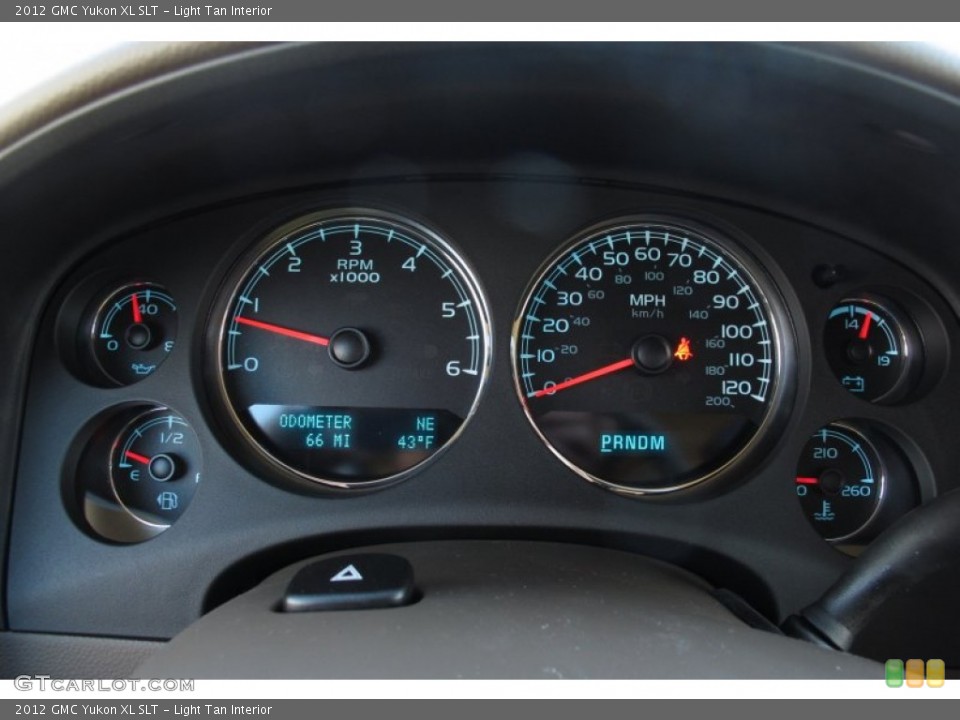 Light Tan Interior Gauges for the 2012 GMC Yukon XL SLT #59854876