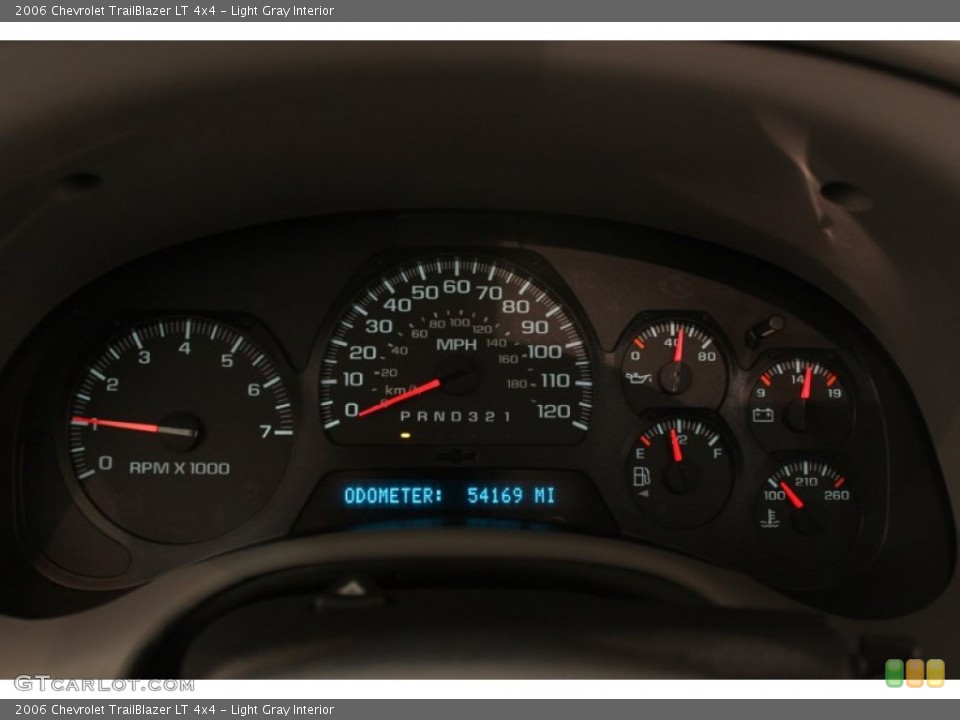 Light Gray Interior Gauges for the 2006 Chevrolet TrailBlazer LT 4x4 #59855107