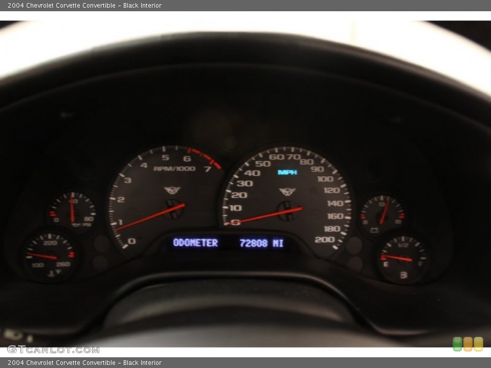 Black Interior Gauges for the 2004 Chevrolet Corvette Convertible #59855227