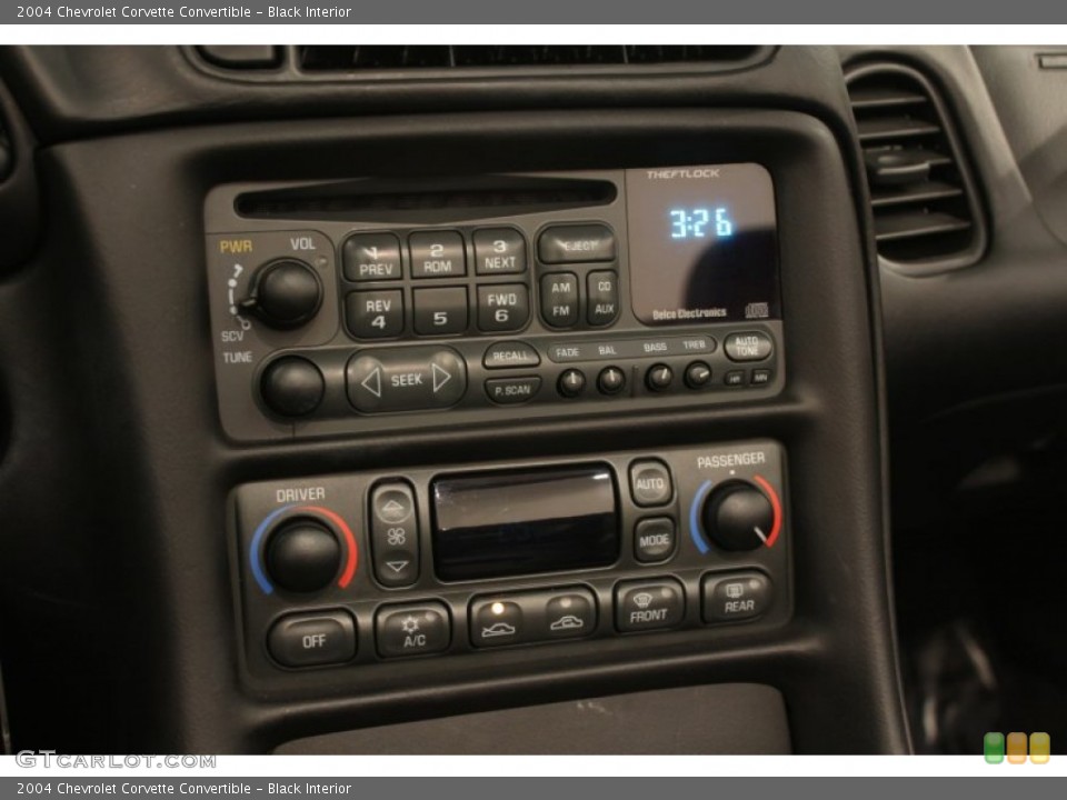 Black Interior Audio System for the 2004 Chevrolet Corvette Convertible #59855233