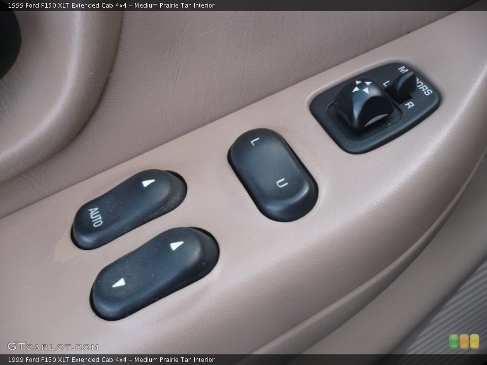 Medium Prairie Tan Interior Controls for the 1999 Ford F150 XLT Extended Cab 4x4 #59861832