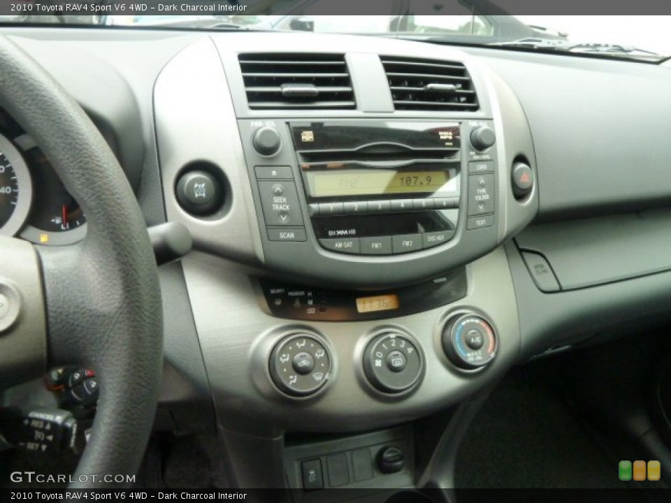 Dark Charcoal Interior Controls for the 2010 Toyota RAV4 Sport V6 4WD #59862292