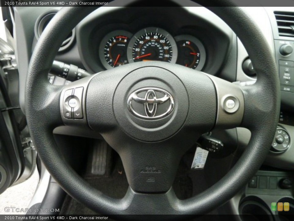 Dark Charcoal Interior Steering Wheel for the 2010 Toyota RAV4 Sport V6 4WD #59862370