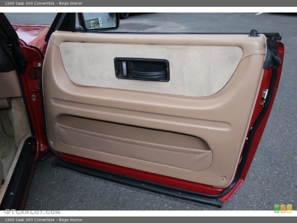 Beige Interior Door Panel for the 1990 Saab 900 Convertible #59863473
