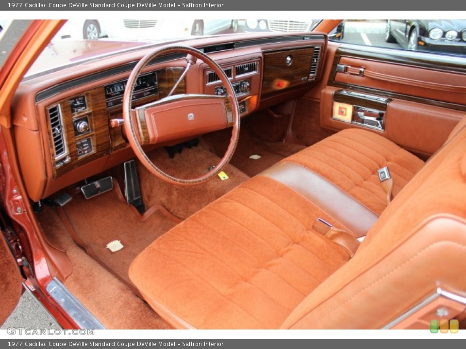 Saffron 1977 Cadillac Coupe DeVille Interiors