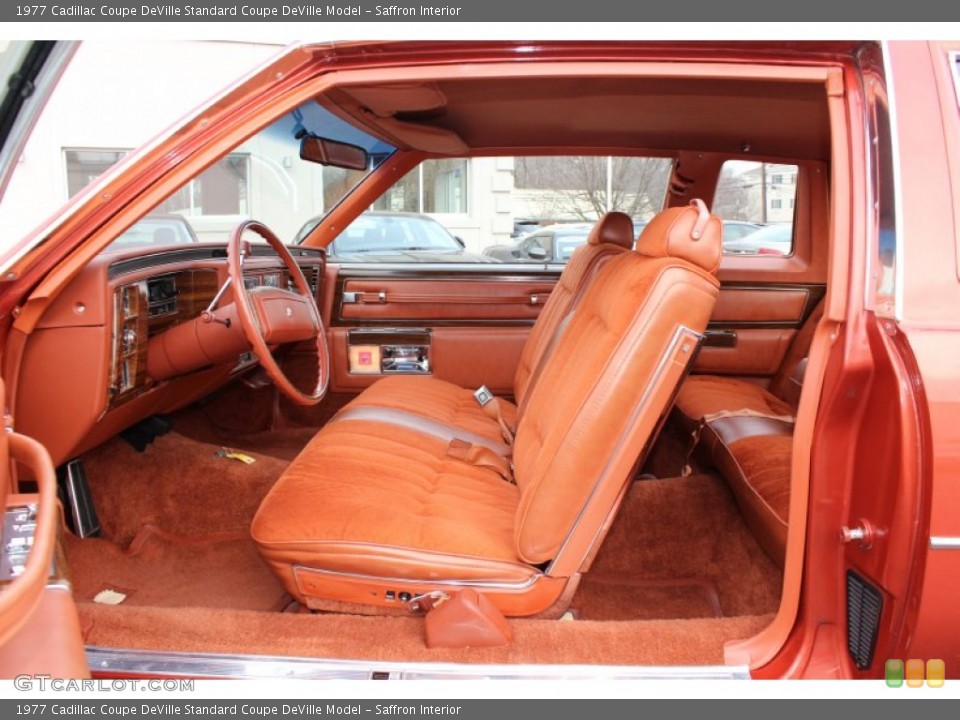 Saffron Interior Photo for the 1977 Cadillac Coupe DeVille  #59863692