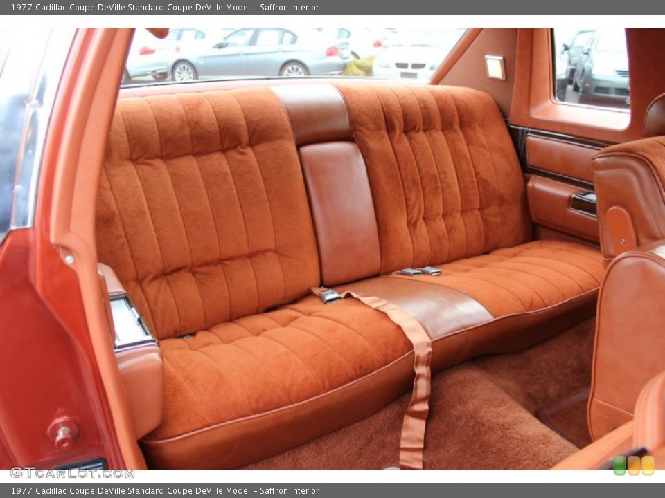 Saffron Interior Rear Seat for the 1977 Cadillac Coupe DeVille  #59863797