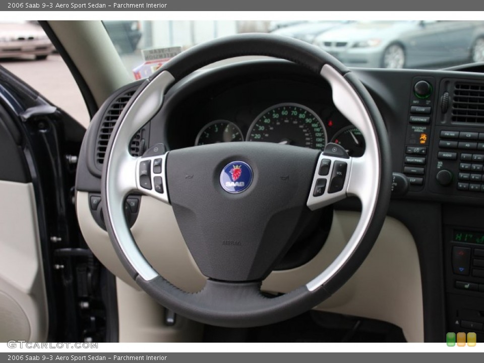 Parchment Interior Steering Wheel for the 2006 Saab 9-3 Aero Sport Sedan #59864628