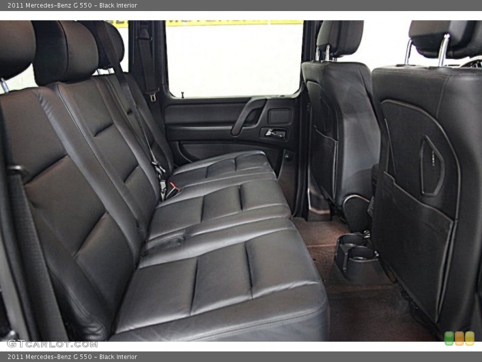 Black Interior Rear Seat for the 2011 Mercedes-Benz G 550 #59866011