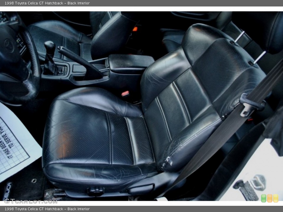 Black Interior Front Seat for the 1998 Toyota Celica GT Hatchback #59866692