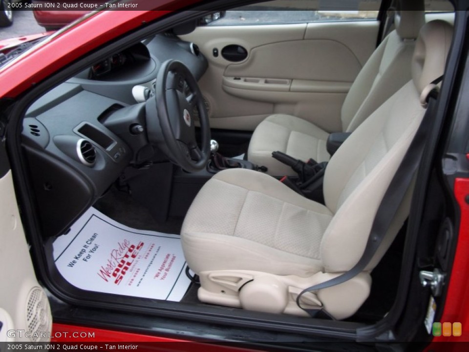 Tan Interior Front Seat for the 2005 Saturn ION 2 Quad Coupe #59866923
