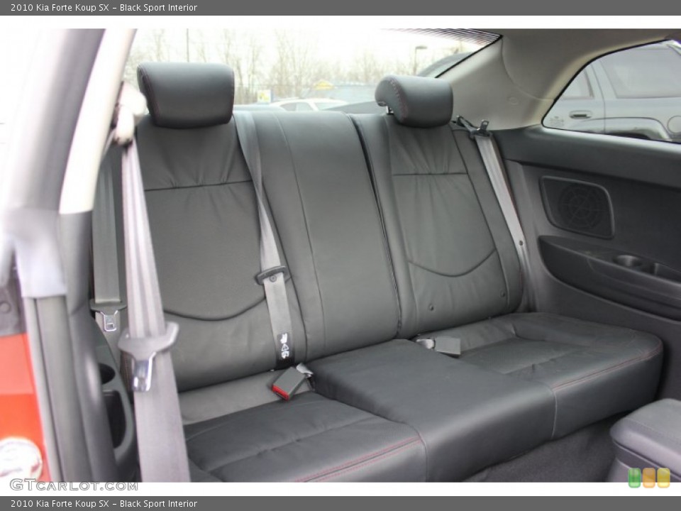 Black Sport Interior Rear Seat for the 2010 Kia Forte Koup SX #59869624