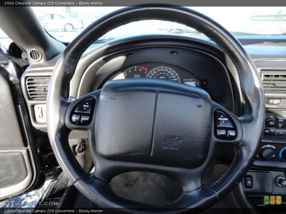 Ebony Interior Steering Wheel for the 2000 Chevrolet Camaro Z28 Convertible #59870855