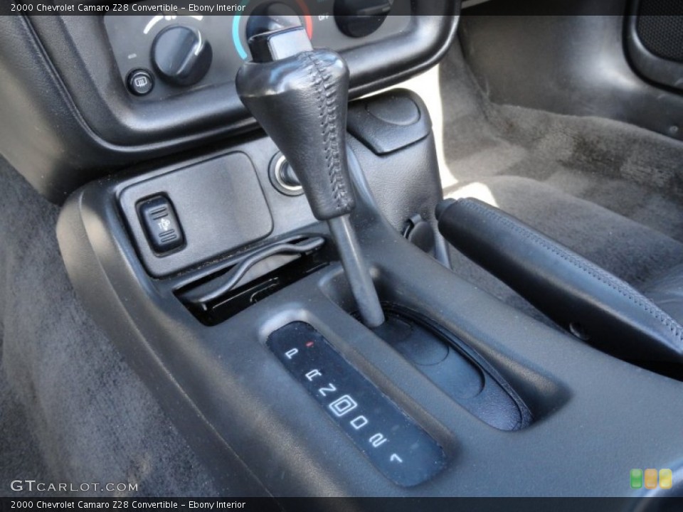 Ebony Interior Transmission for the 2000 Chevrolet Camaro Z28 Convertible #59870870