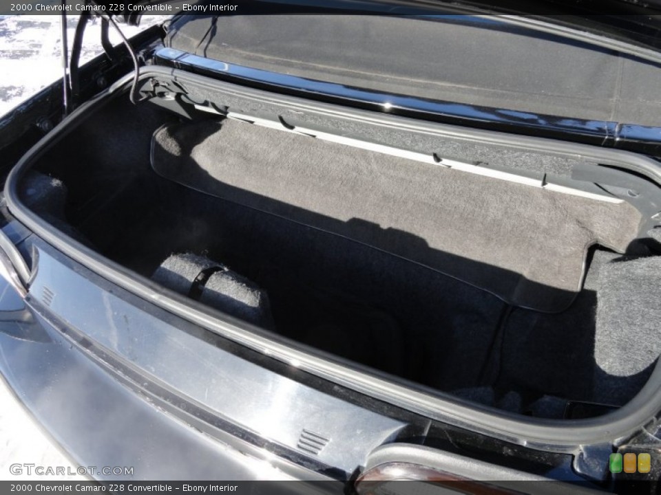 Ebony Interior Trunk for the 2000 Chevrolet Camaro Z28 Convertible #59870909