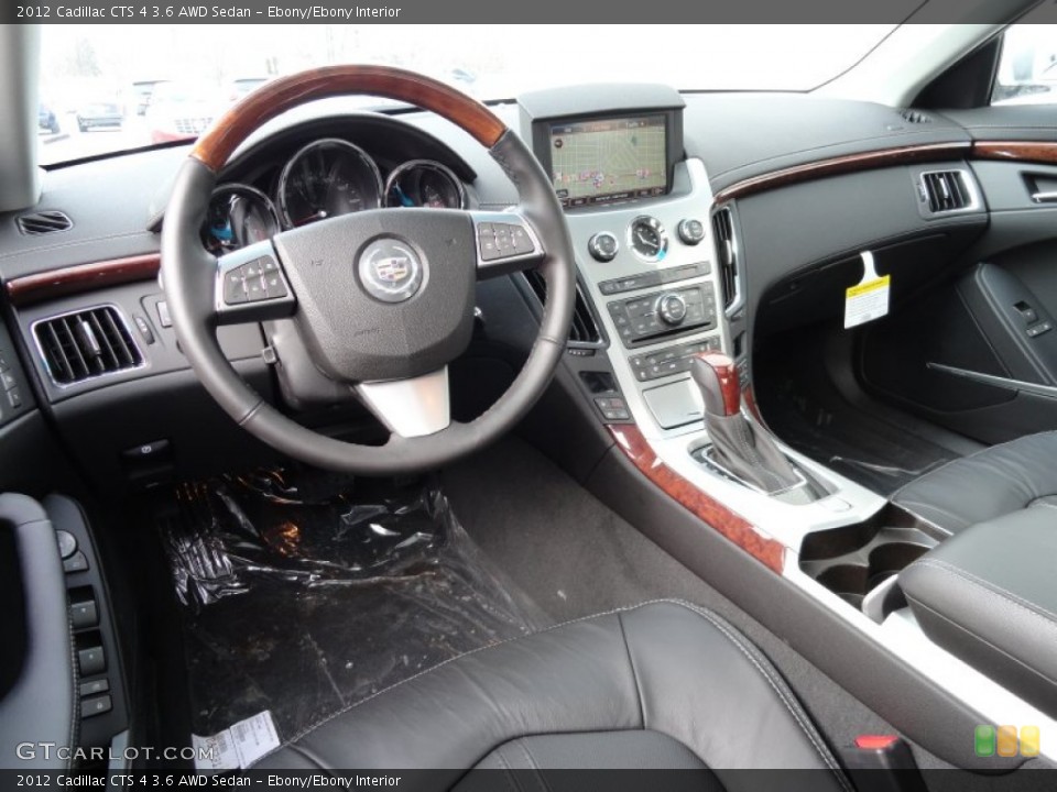 Ebony/Ebony Interior Prime Interior for the 2012 Cadillac CTS 4 3.6 AWD Sedan #59871301