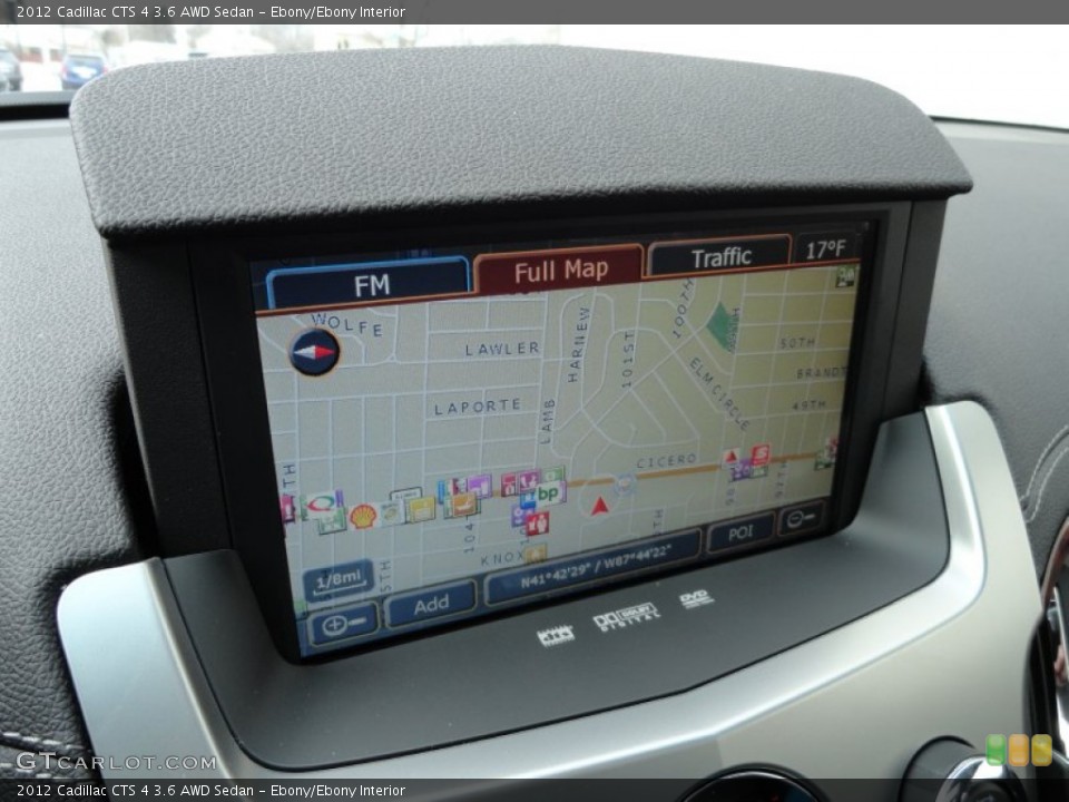Ebony/Ebony Interior Navigation for the 2012 Cadillac CTS 4 3.6 AWD Sedan #59871398