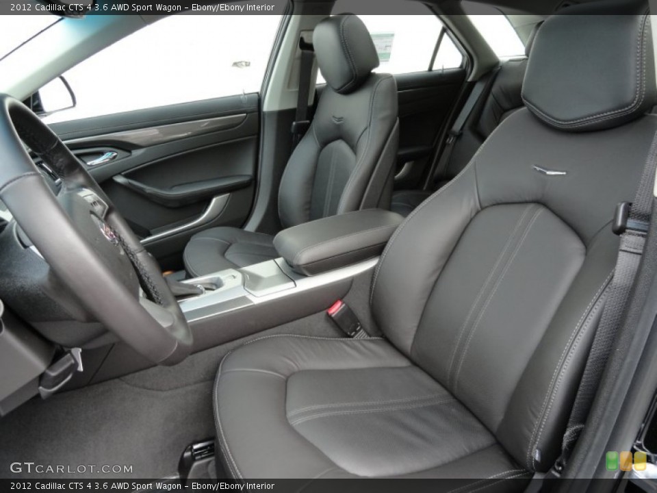 Ebony/Ebony Interior Front Seat for the 2012 Cadillac CTS 4 3.6 AWD Sport Wagon #59871500