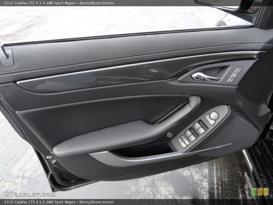 Ebony/Ebony Interior Door Panel for the 2012 Cadillac CTS 4 3.6 AWD Sport Wagon #59871509