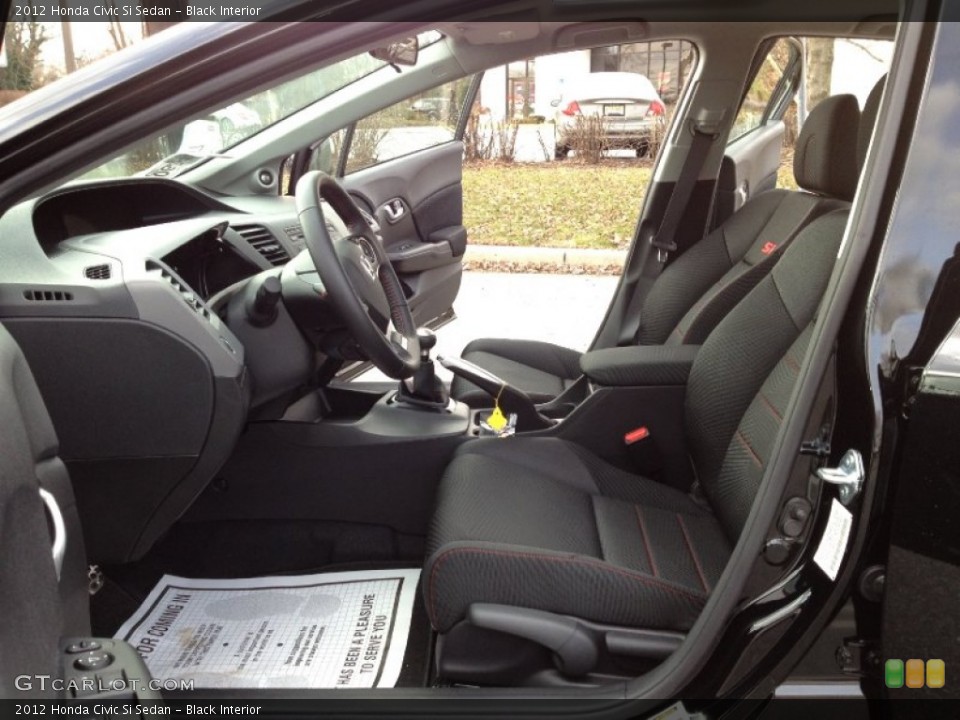 Black Interior Photo for the 2012 Honda Civic Si Sedan #59871929