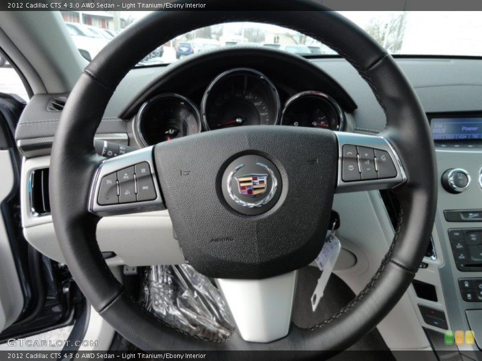 Light Titanium/Ebony Interior Steering Wheel for the 2012 Cadillac CTS 4 3.0 AWD Sedan #59872286