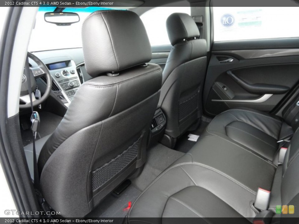 Ebony/Ebony Interior Photo for the 2012 Cadillac CTS 4 3.0 AWD Sedan #59872421