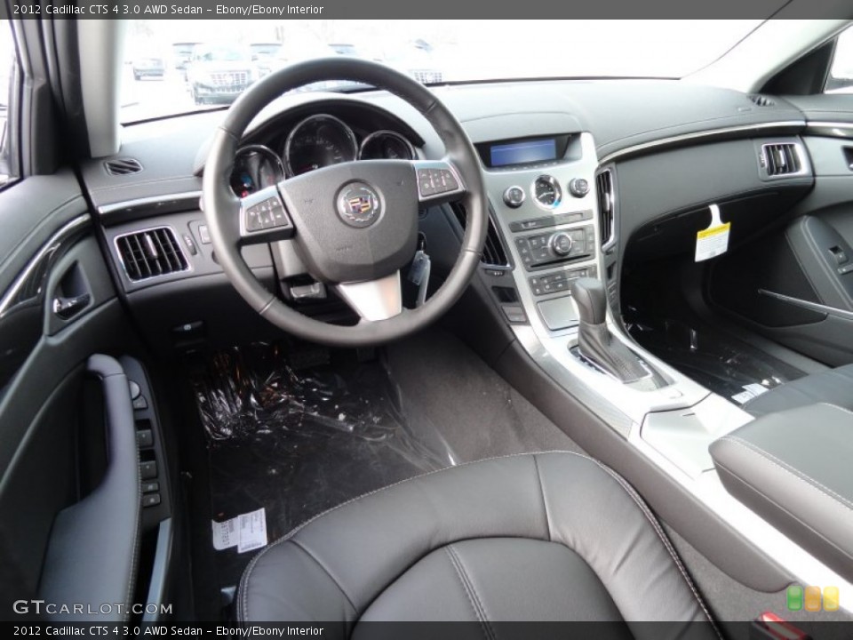 Ebony/Ebony Interior Prime Interior for the 2012 Cadillac CTS 4 3.0 AWD Sedan #59872433