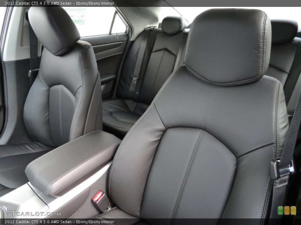 Ebony/Ebony Interior Photo for the 2012 Cadillac CTS 4 3.0 AWD Sedan #59872445