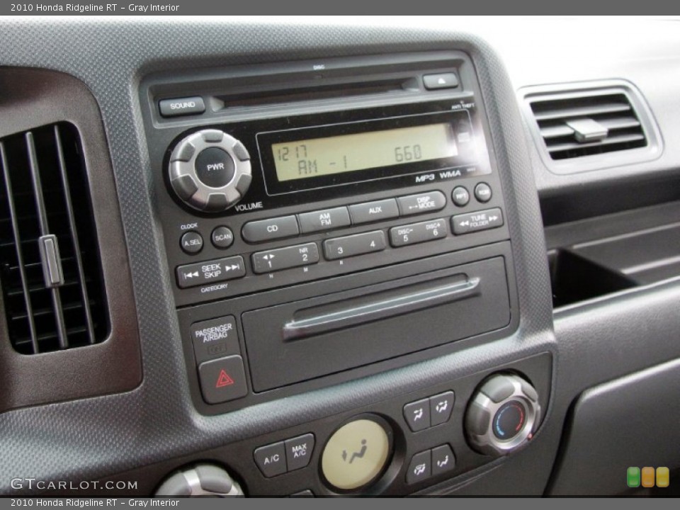 Gray Interior Controls for the 2010 Honda Ridgeline RT #59874149