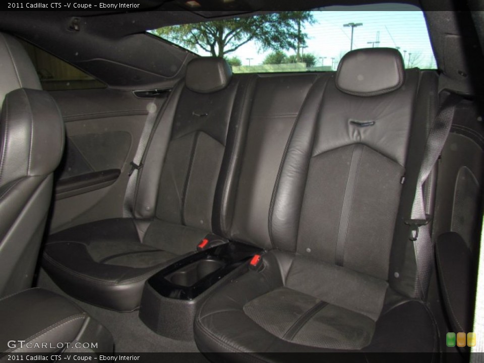 Ebony Interior Rear Seat for the 2011 Cadillac CTS -V Coupe #59875248