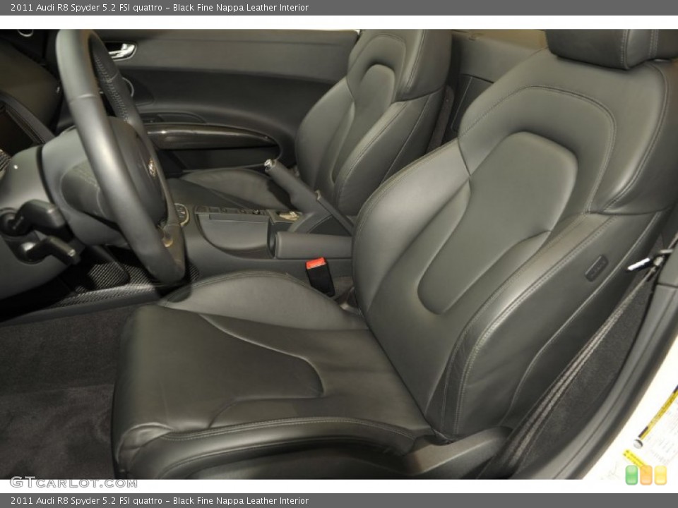 Black Fine Nappa Leather Interior Photo for the 2011 Audi R8 Spyder 5.2 FSI quattro #59876072